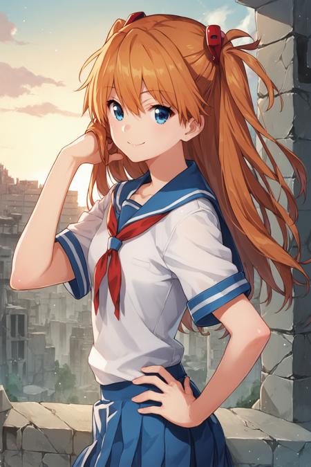 30073-4097905156-1girl,long hair,souryuu asuka langley,ruins,city,blue eyes,smile,bangs,solo,_d,hair between eyes,small breasts,looking at viewer.png